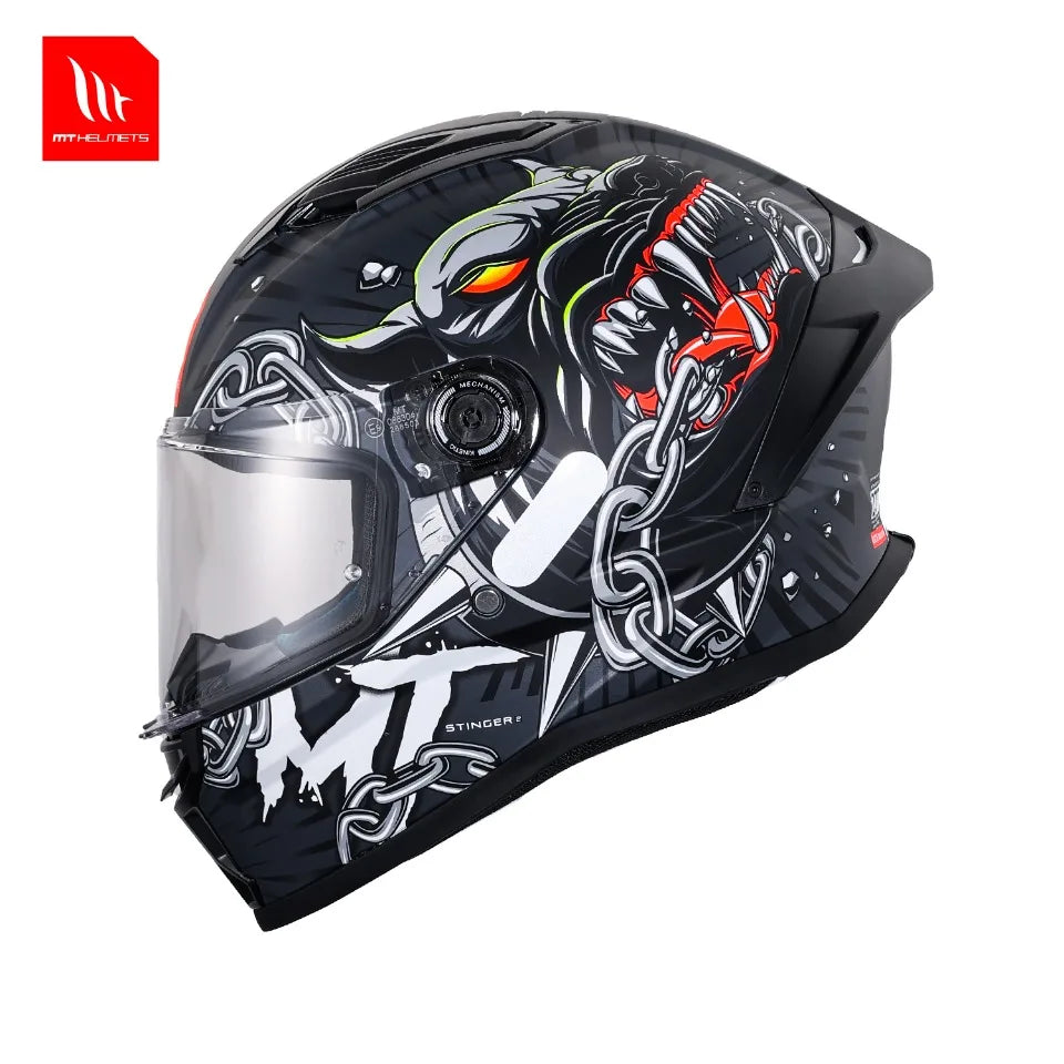 Motocross Helmets Full Face MT Stinger 2 Original Motorcycle Helmet Quick Release ABS Racing XXXL Gloss / Matt NEW ARRIVAL