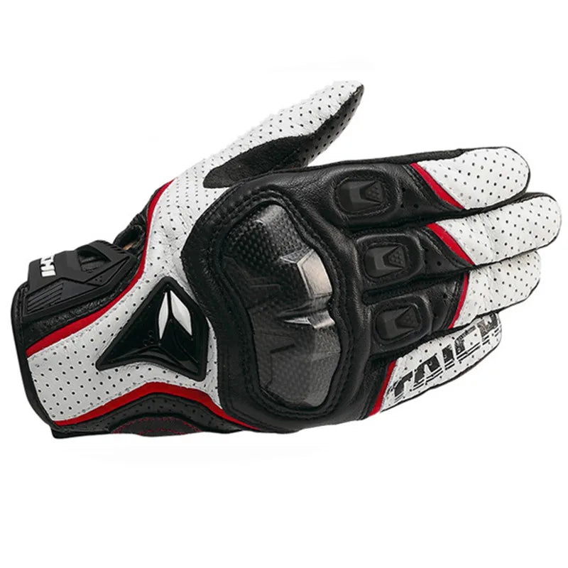 Motorcycle Gloves Genuine Leather Men's Motocross Racing Gloves RST390 Gloves Four seasons Touch Screen Guantes Moto