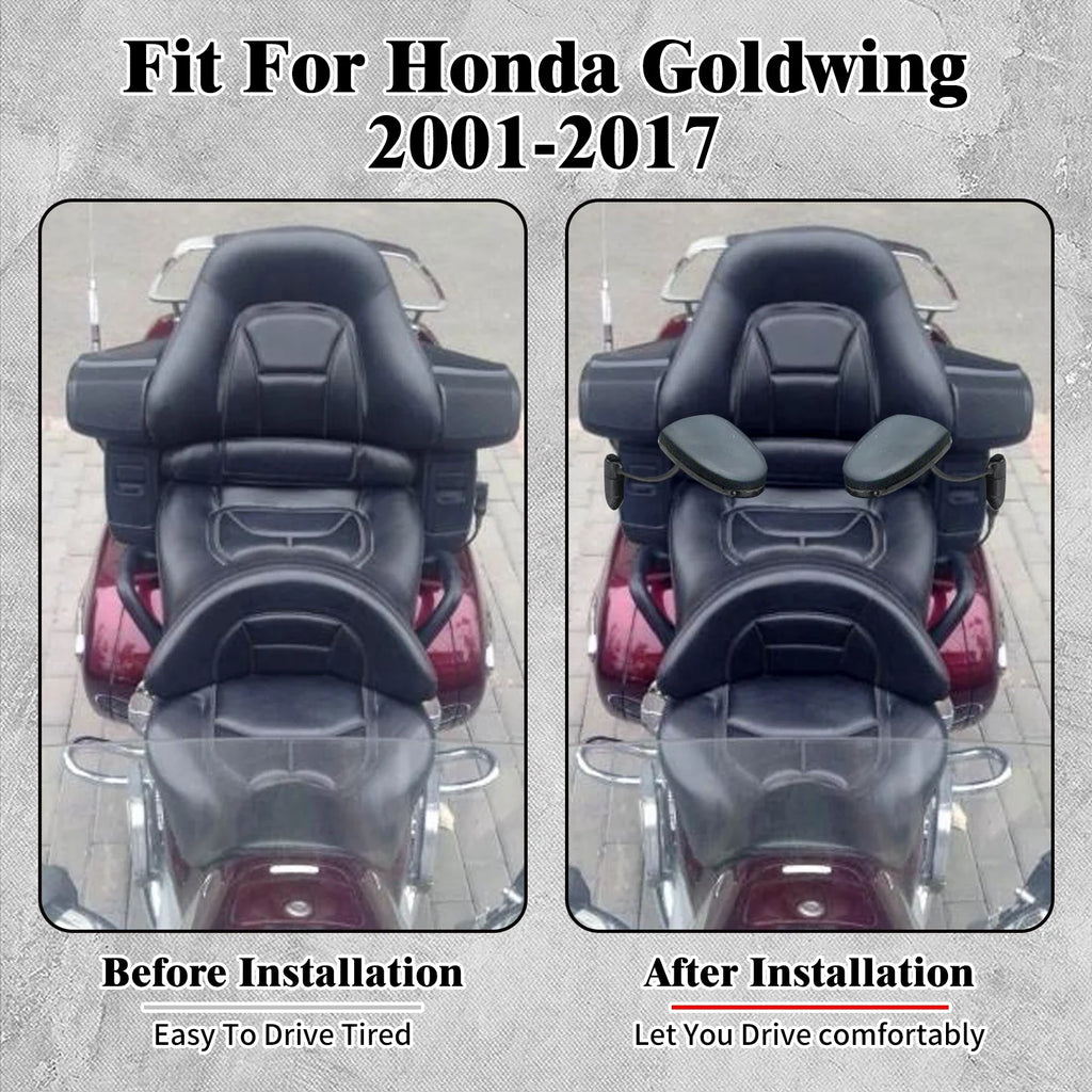 Motorcycle Rear Armrests Adjustable For Honda Goldwing GL1800 2001-2017 Passenger Arm Rests Moto Seat Grab Accessories GL 1800
