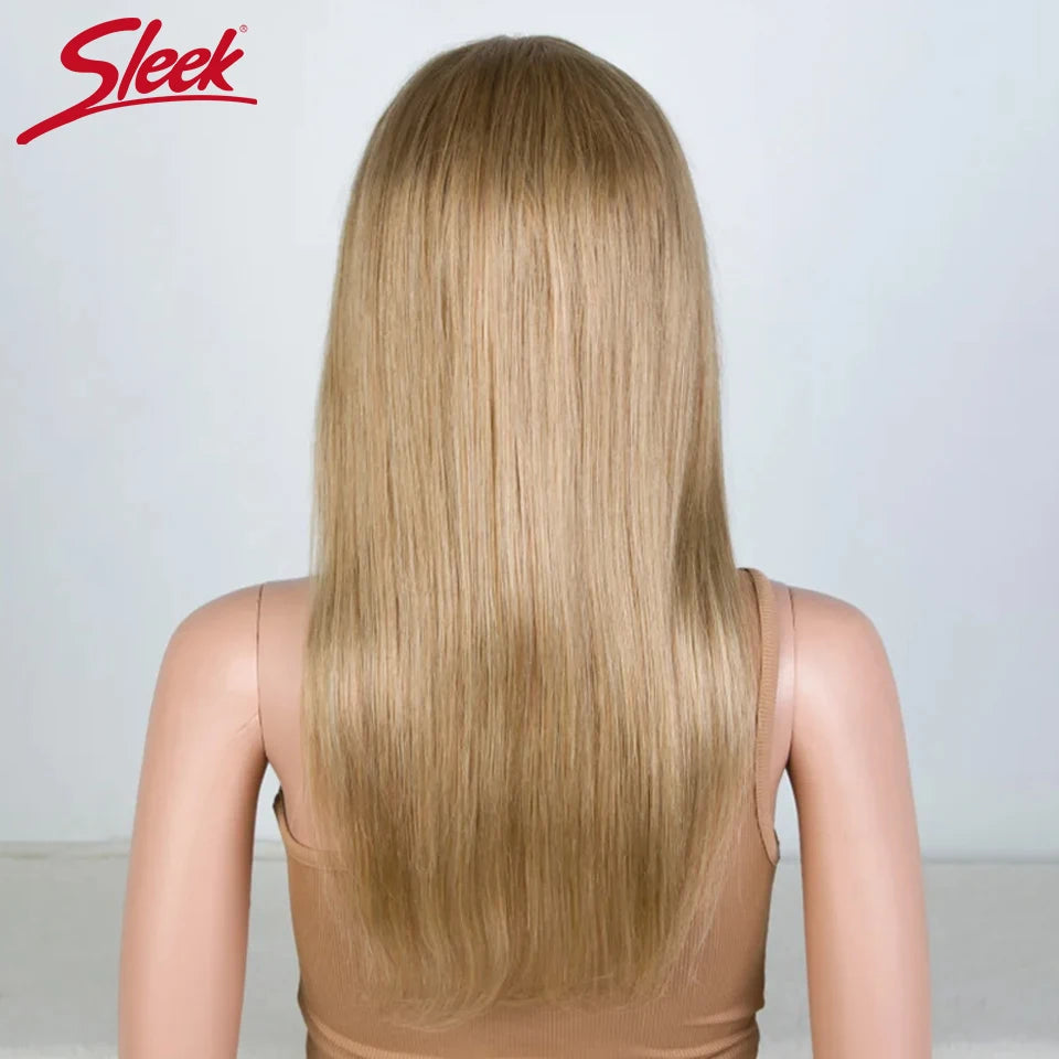 Sleek Blonde 30 Straight Lace Front Wigs 13x6x1 Lace Part Human Hair Wig For Women Transparent Lace Highlight Colored Remy Hair