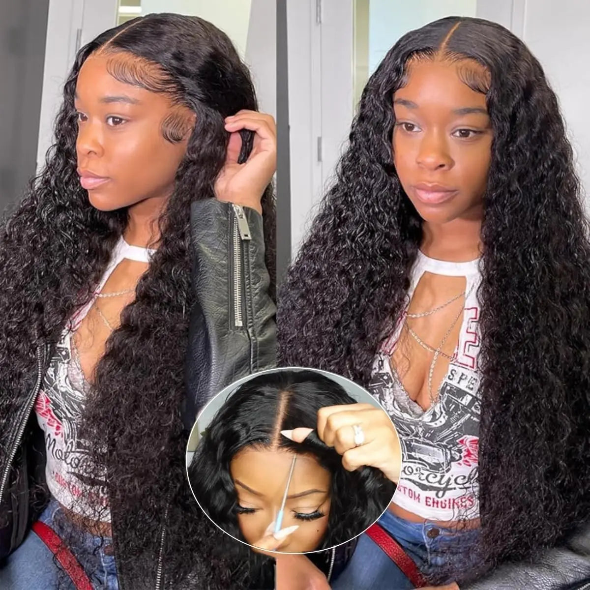 Curly 360 Full Lace Wigs Human Hair Pre Plucked 13x4 5x5 Hd Lace Frontal Wig Deep Wave Front Wigs For Woman Invisible Drawstring