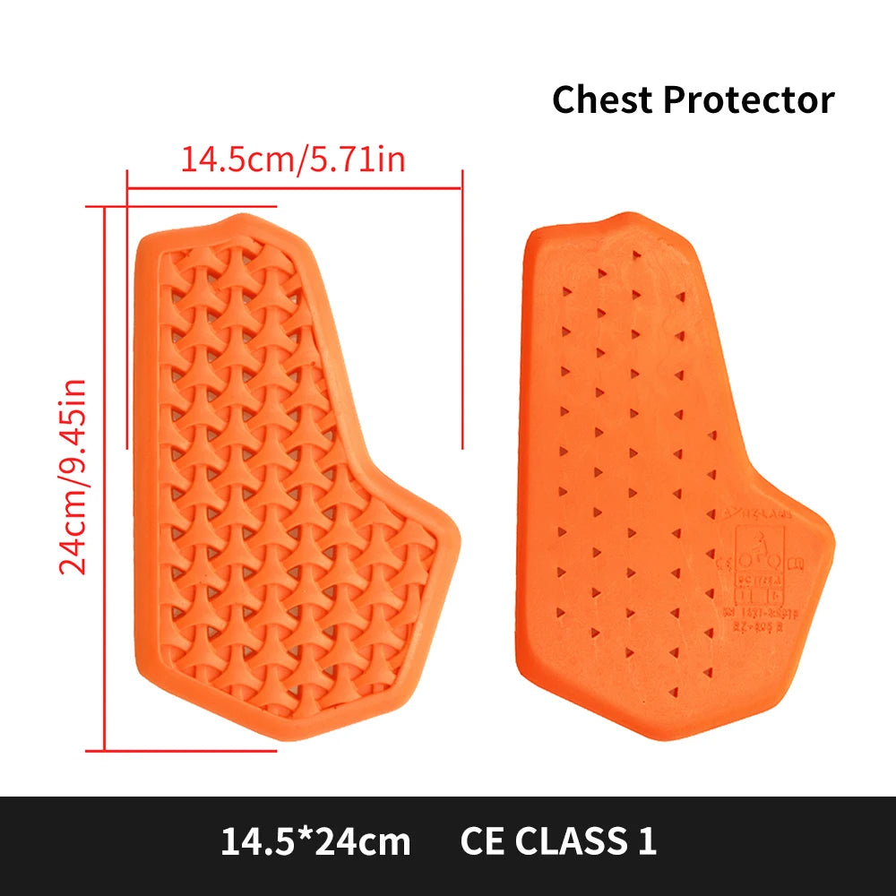 WOSAWE CE Certified Moto Motorcycle Back Elbow Knee Shoulder Chest Hip Protector Jacket Insert Gear Armor Motocross Protection