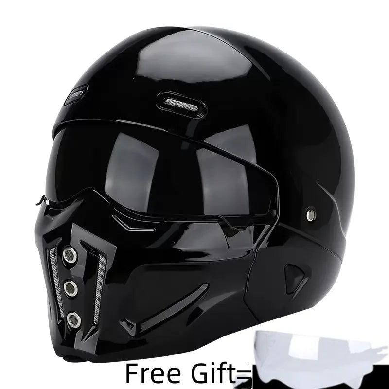 2026 New Scorpion Casco Retro Motorcycle Cascos Moto Locomotive Personality Multi-purpose Combination DOT Half Helmet