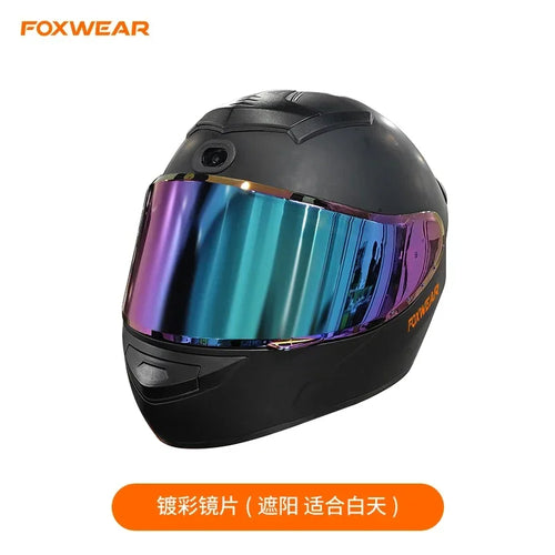 AI Intelligence Motorcycle Helmet with Camera and Bluetooth Headset Full Face Helmet Men Women Cascos Para Moto Four Seasons DOT