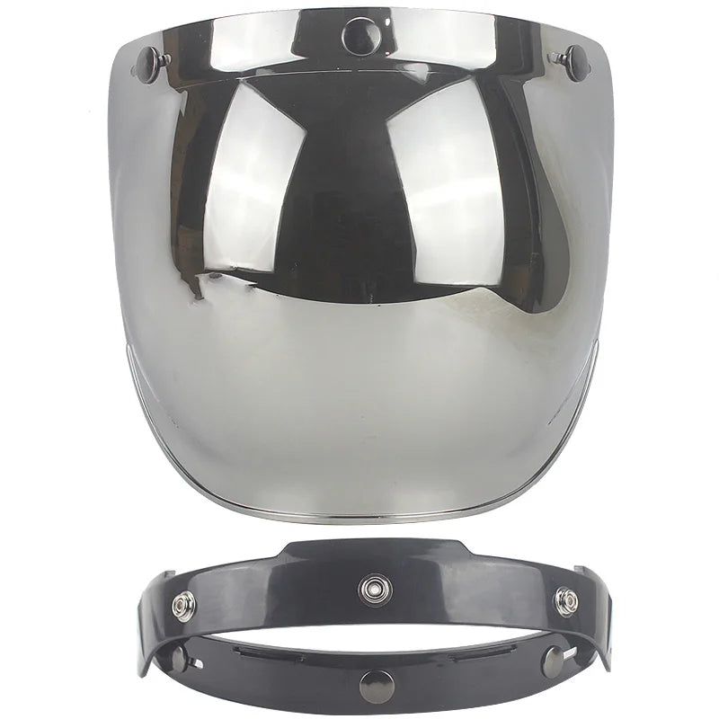 Motorcycle Helmet Bubble Visor Motorbike Helmet Visors Multicolor Vintage Cascos Para Moto Windshield Shield Universal Mask
