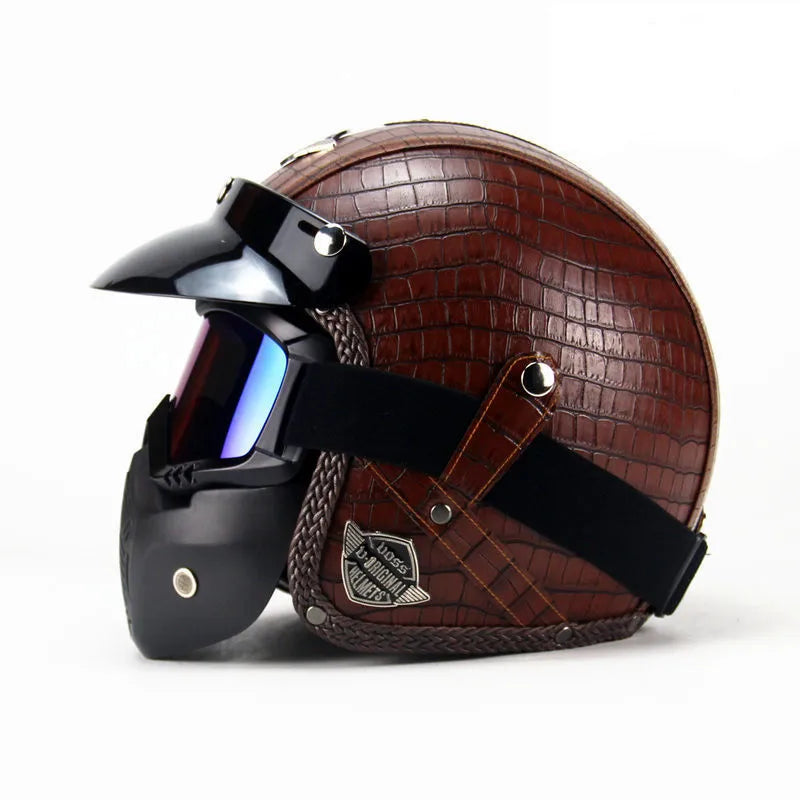 New Arrival Helmets Open Face 3/4 Helmet Personalized Mens Womens Vintage Retro Motorcycle Cascos Para Moto Helmets