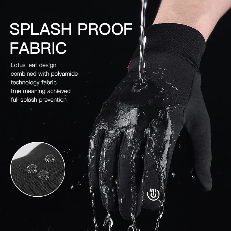 Winter Gloves For Men Waterproof Windproof Cold Gloves Snowboard Motorcycle Riding Driving Warm Touchscreen Glove