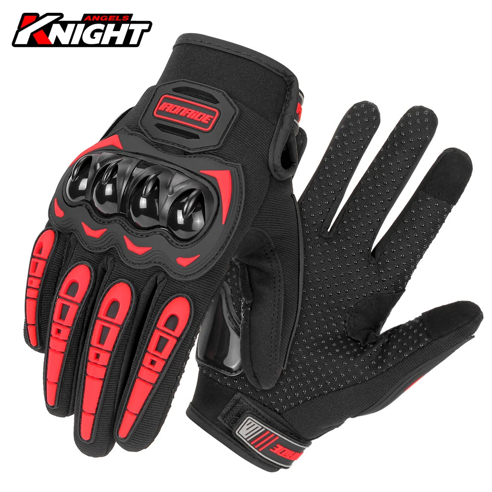 Motorcycle Gloves Summer Waterproof Touch Screen Full Finger Gloves Protective Anti-fall Guantes Moto Non-slip Riding Gloves