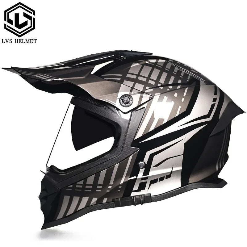 New Motorcycle Helmet Full Face Double Lens Off-Road Racing Helmet Four Seasons Cascos Para Moto Capacete De Moto DOT Casco Moto
