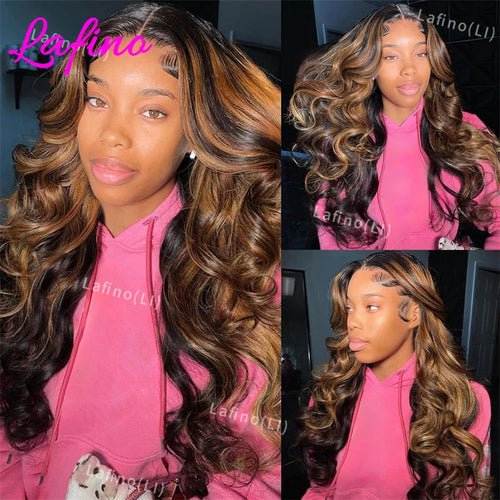 1b30 Highlight Glueless Wigs Human Hair Body Wave Ready To Wear Wig Glueless 13x6 Hd Lace Frontal Wig 13x4 Hd Color Pre Cut Wigs