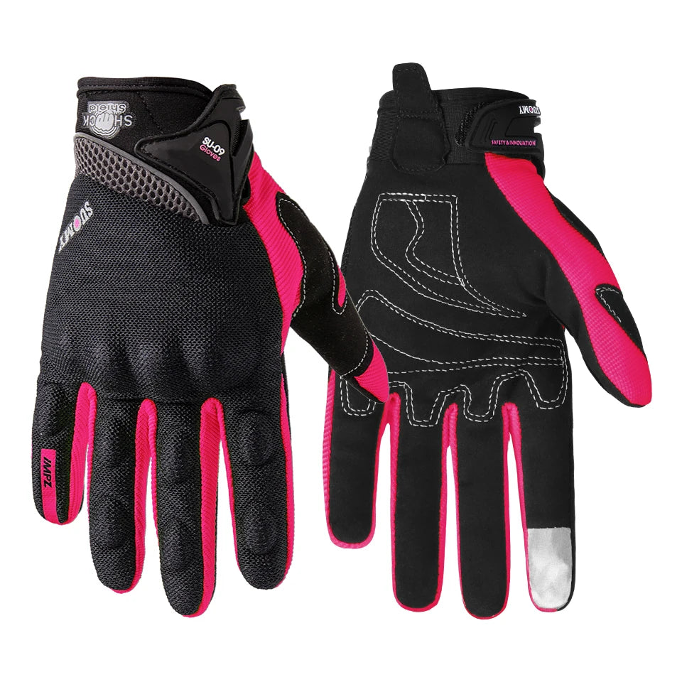 SUOMY SU-09 Motorcycle Gloves Full Finger Summer Breathable Abrasion-Resistant Reinforced for Motocross Street Riding