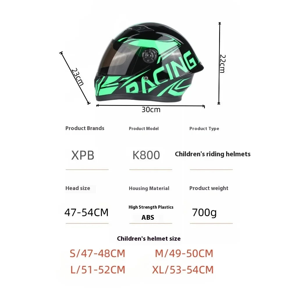 Children Helmet Safety Kid Riding Helmets New CuteFull Face For Four Seasons Outdoor Sports Head Bicycle Motorcycle Helmet