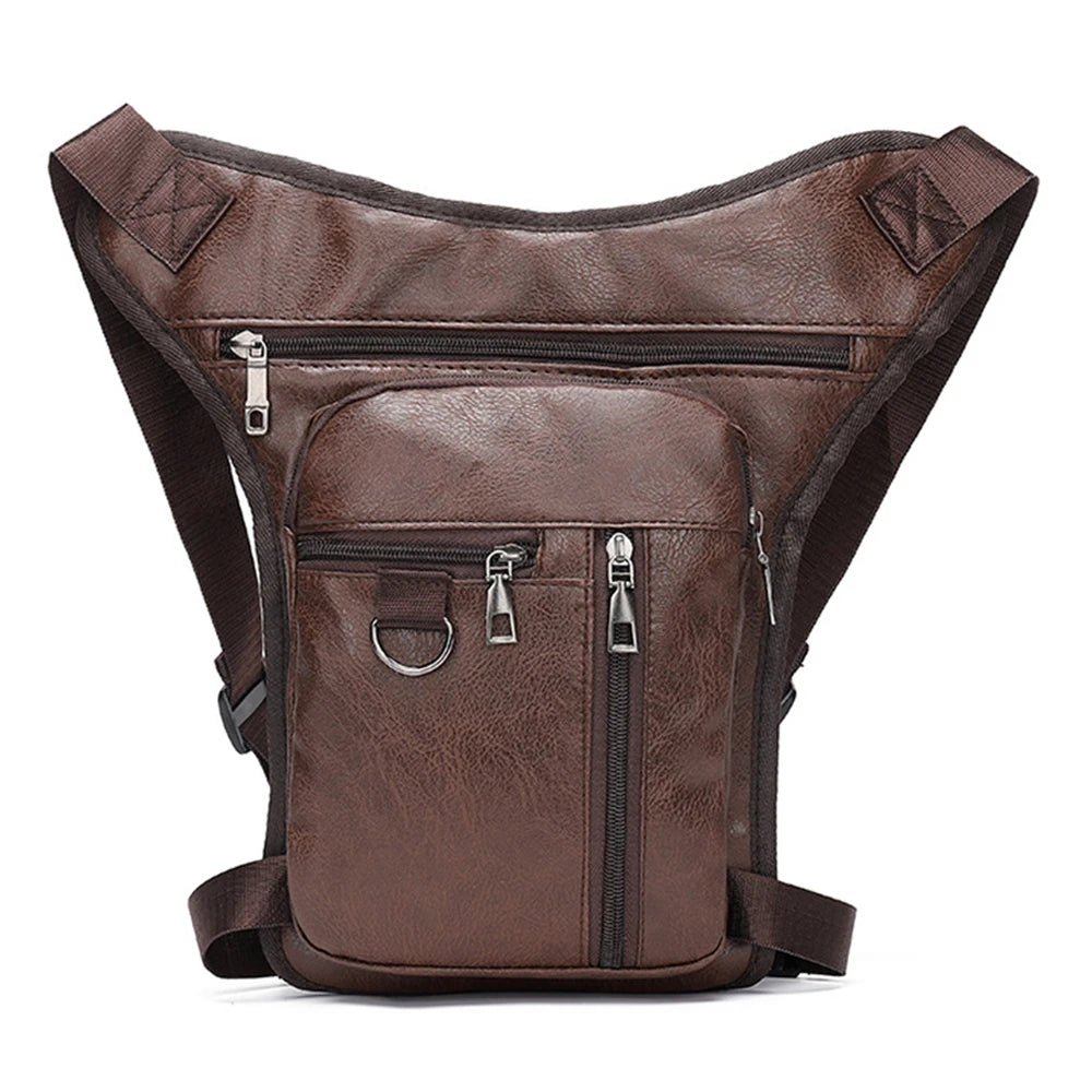 Vintage Pu Leather Drop Leg Bag Thigh Hip Bum Belt Leg Waist Bags Men Motorcycle Bag Belt Hip Bag 3 Color Motocross Leg Bag