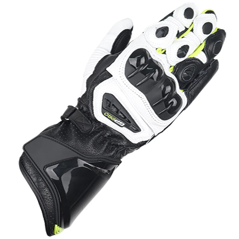 Two-X Gp Pro Motorcycle Leather Gloves Long Gloves Motorbike Moto Racing Leather Gloves All Sizes