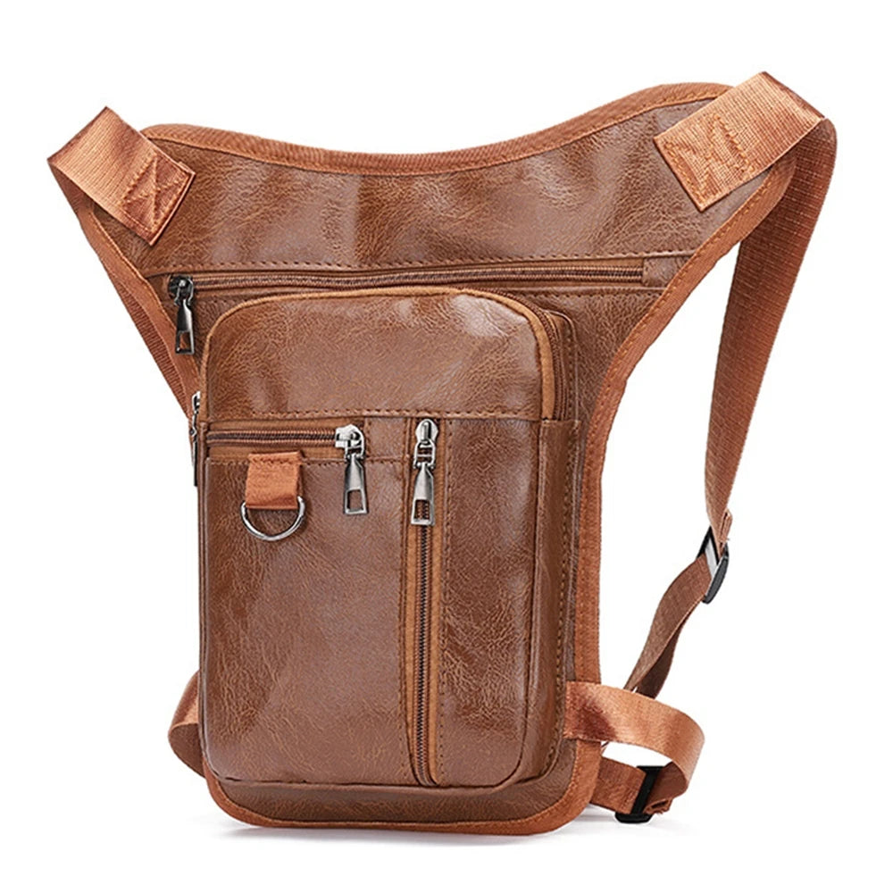 Vintage Pu Leather Drop Leg Bag Thigh Hip Bum Belt Leg Waist Bags Men Motorcycle Bag Belt Hip Bag 3 Color Motocross Leg Bag