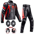 Men Women Motorcycle Riding Suit Waterproof Winter Warm Racing Jacket Pants Set Windproof Anti-Fall Riding Leather Clothing