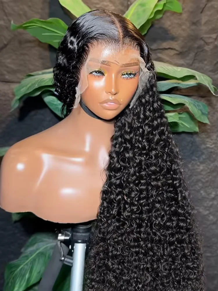 Brazilian Curly 250% Density 30 32 inch 13x6 HD Lace Front Human Hair Wigs Deep Wave 13x4 Frontal Wig Women Glueless Closure Wig