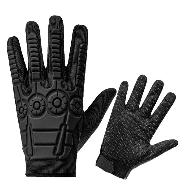 Motorcycle Riding Full Finger Tactical Gloves Outdoor Training Wear-resistant Breathable Anti Slip Protective Motorcycle Gloves