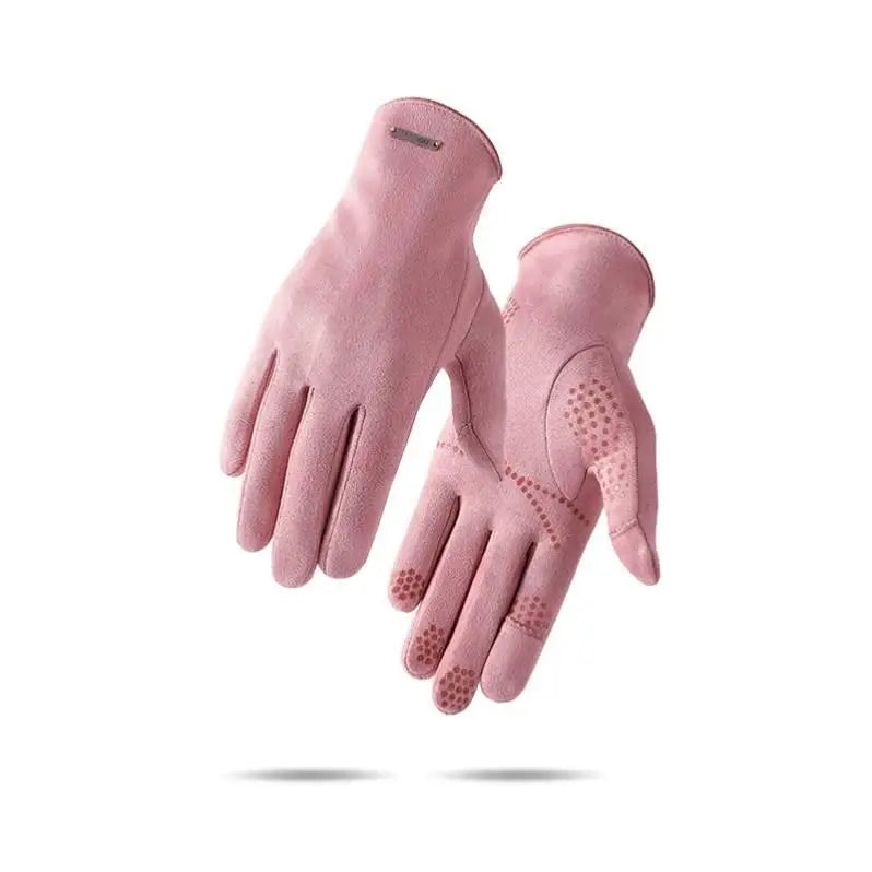 Men's Thin Fce Lined Gloves for Cycling And Motorcycle Riding Touch Screen ible Warm Driving Gloves Spring Autumn