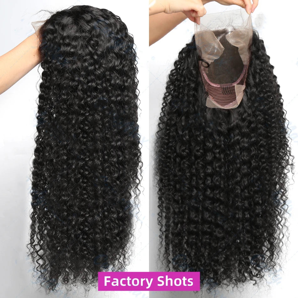 Lakeisha Deep Wave Frontal Wig Transparent 13x6 HD Lace Frontal Human Hair Wigs Curly Human Hair Lace Frontal Wigs For Women