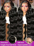 Body Wave 250 Density 30 40 Inch 13x6 HD Lace Front Brazilian Human Hair Wigs 13x4 Frontal Wig 5x5 Glueless Closure Loose Water