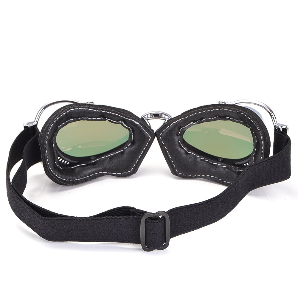 Super bike Ski Goggles Glasses Retro Motorcycle Goggles Vintage Protective Off-Road Riding style Steampunk Glasses