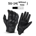 Retro Leather Motorcycle Gloves Riding Anti-fall Moto Gloves Classic Pink/Yellow/Black Leather Breathable Summer Gloves
