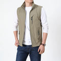 Summer Men Tactical Hiking Fishing Vest Multi-pocket Photographer Waistcoat Outdoor Leisure Male Thin Cargo Jacket Vests S-6XL