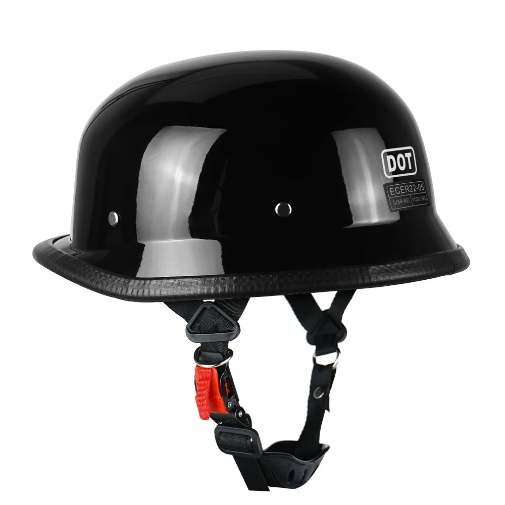 DOT Certification Motorcycle Half Helmet Anti-fall And Sun Cap Motorbike Helmet Fashion Vintage Moto Riding Safety Helmets S-2XL