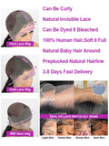 40 Inch HD Loose Deep Wave 13x6 Lace Front Human Hair Wigs Brazilian Curly Water Wavy 13x4 360 Lace Frontal Wigs For Women 250%