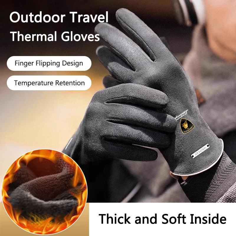 StickerWarm Driving Motorcycle Riding Anti-slip Flip Cover Gloves For Lamborghini LP570 LP610 Urus LP700 LP770 GallardoAventador