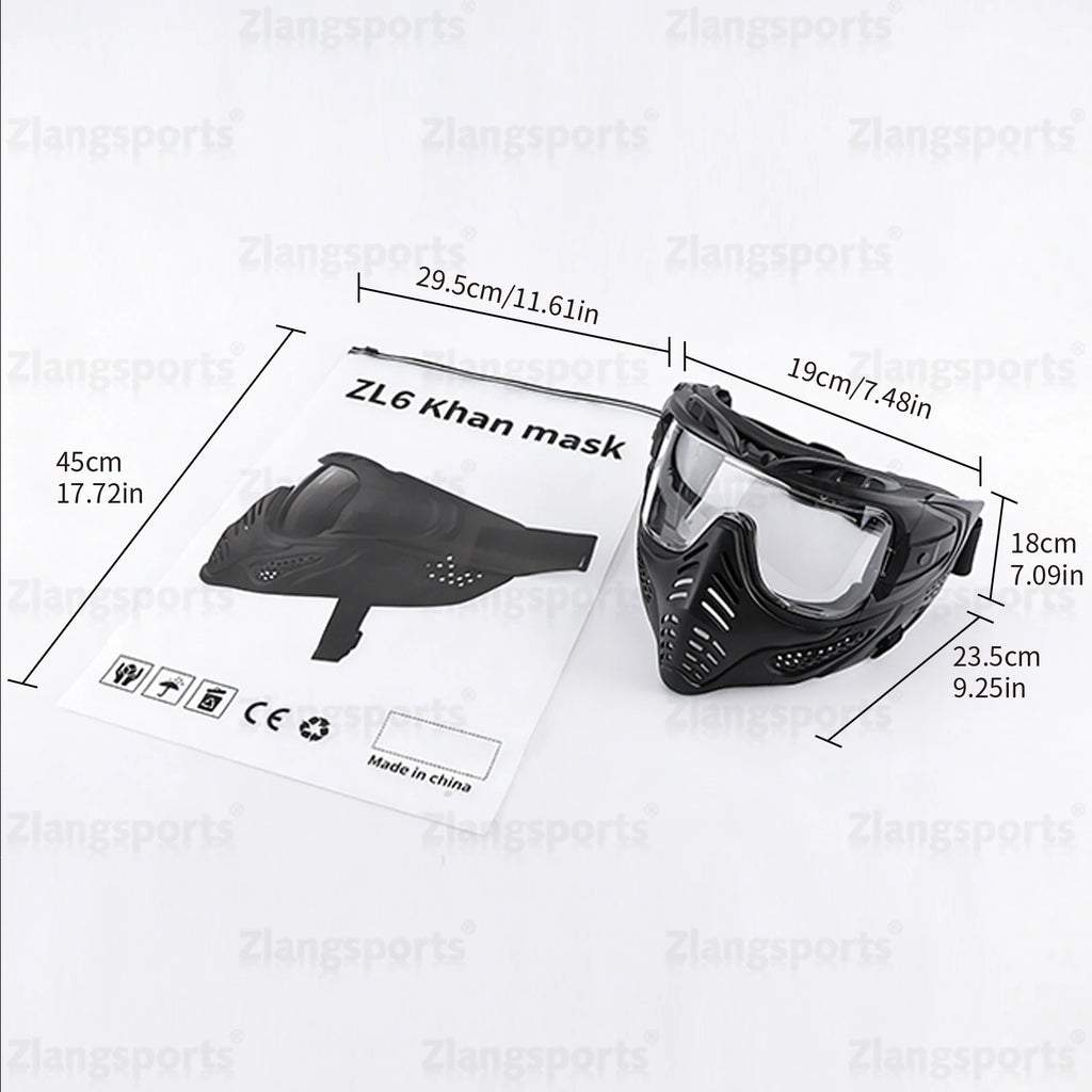 Motorcycle Full Face Mask Windproof Goggles, Outdoor Sports Riding Glasses for Halloween, Gaming, CS Tactical Airsoft