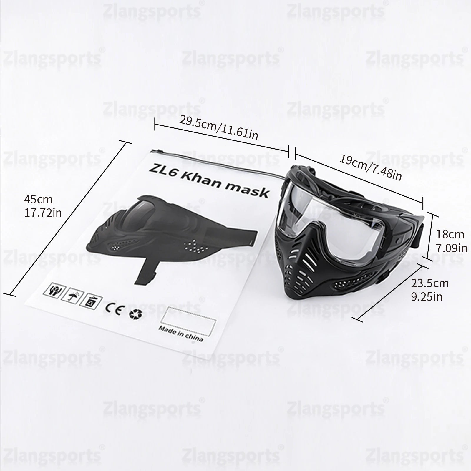 Motorcycle Full Face Mask Windproof Goggles, Outdoor Sports Riding Glasses for Halloween, Gaming, CS Tactical Airsoft