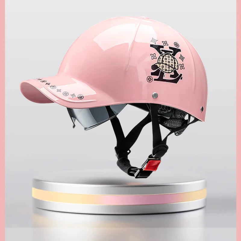 motorcycle helmet Men Women 2025 New Unisex Baseball-Cap Style Summer Half Helmet for Electric Bikes