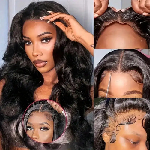 250% Density Bye Bye Knots Glueless Wig 13x4 HD Lace Front Wigs Body Wave Pre Plucked Pre Cut Human Hair Wig
