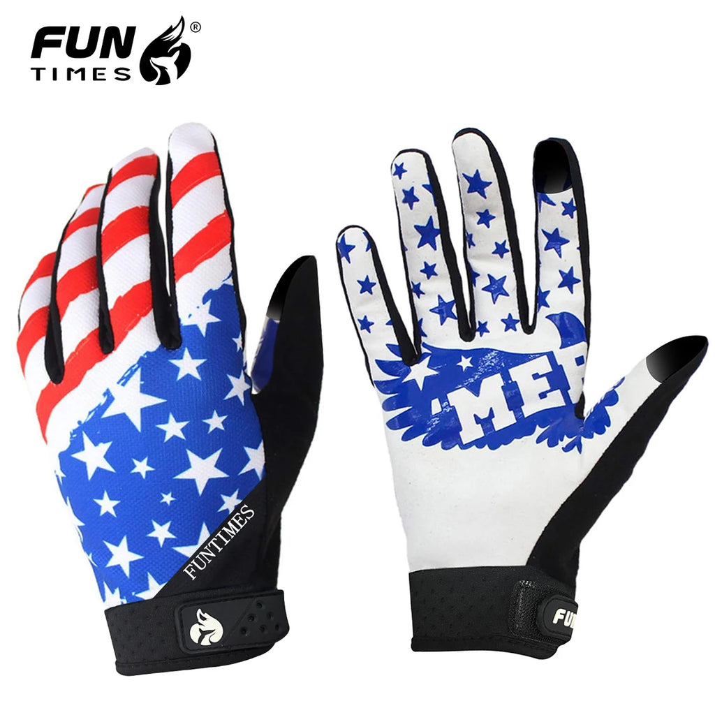 2024 FUNTIMES New Four Seasons Full Finger Outdoor Bicycle Motorcycle Riding Gloves