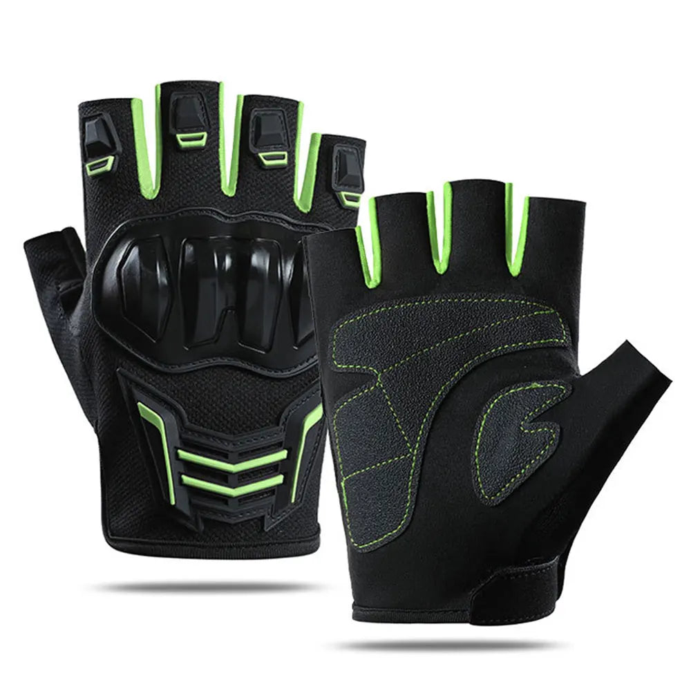 Breathable Motorcycle Gloves Summer Half Finger Guantes Moto Men Motorbike Riding Gloves Protective Gear ATV MTB Cycling Gloves