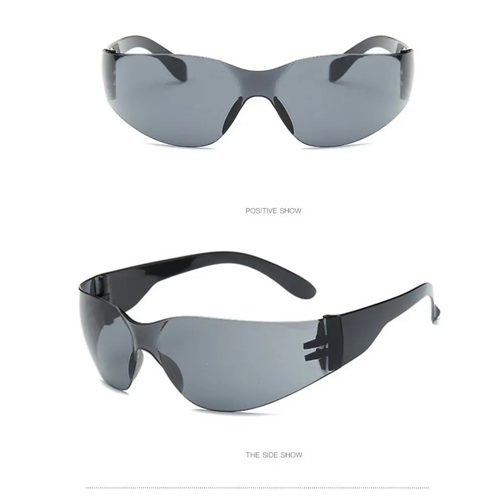 PC Safety Glasses UV-protection Motorcycle Goggles Dust Wind Splash Proof Impact Resistance Eyewear for Riding Cycling Camping