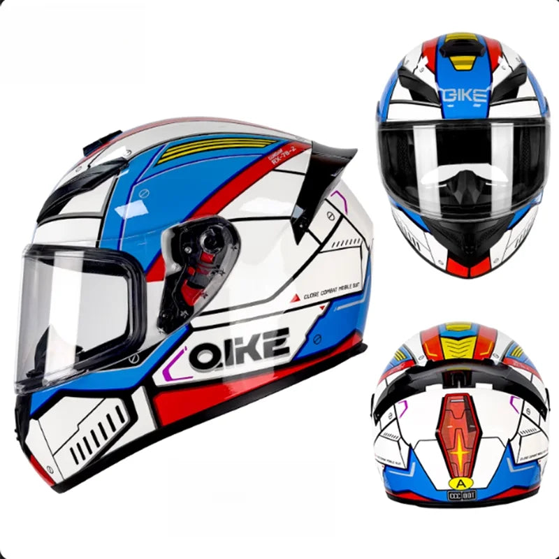 Latest Personalised Design Grey Wolf Pattern Motorcycle Full Face Helmet DOT Approved Possess Unmatched Comfort Thrilling Rides