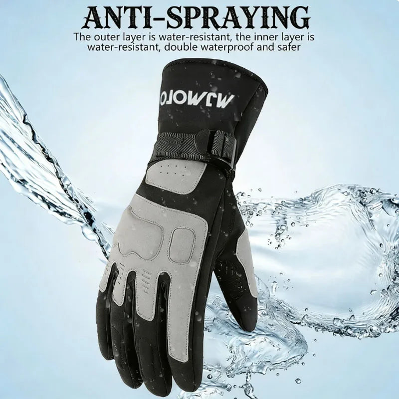 Unisex CE Certified Motorcycle Gloves - Autumn Winter Windproof Warm Gloves For  Motocross Racing Daily Motorbike Outdoor Riding