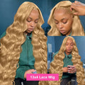 250 Density Honey Blonde Body Wave Human Hair Wig 30 Inch 13x6 Hd Lace Frontal Wig For Women Real Human Hair Wig Pre Plucked