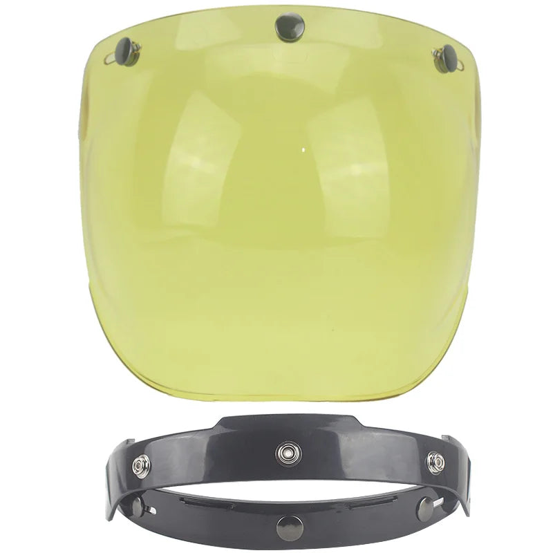 Motorcycle Helmet Bubble Visor Motorbike Helmet Visors Multicolor Vintage Cascos Para Moto Windshield Shield Universal Mask