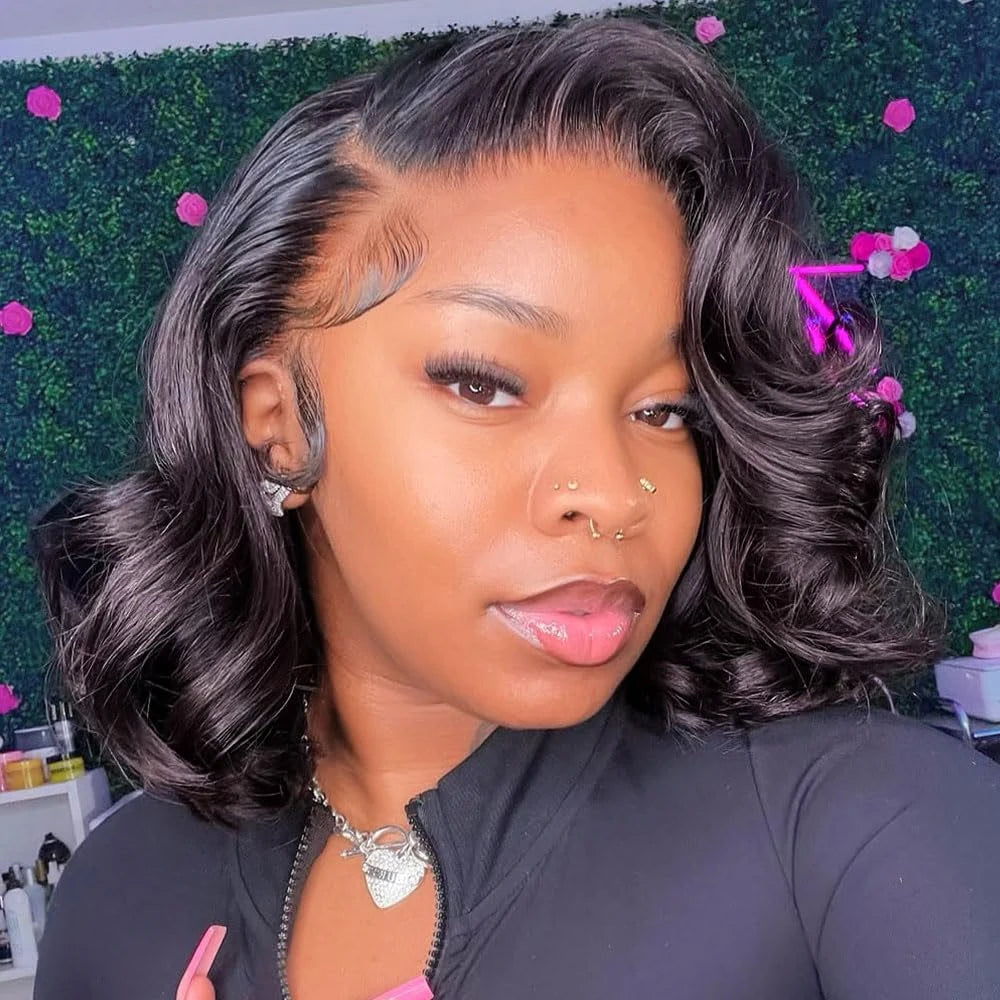 5x5 Body Wave Wear And Go Glueless Bob Wig For Women Ready To Wear Human Hair Wigs Lace Frontal Wig Loose Body Weave OnSale