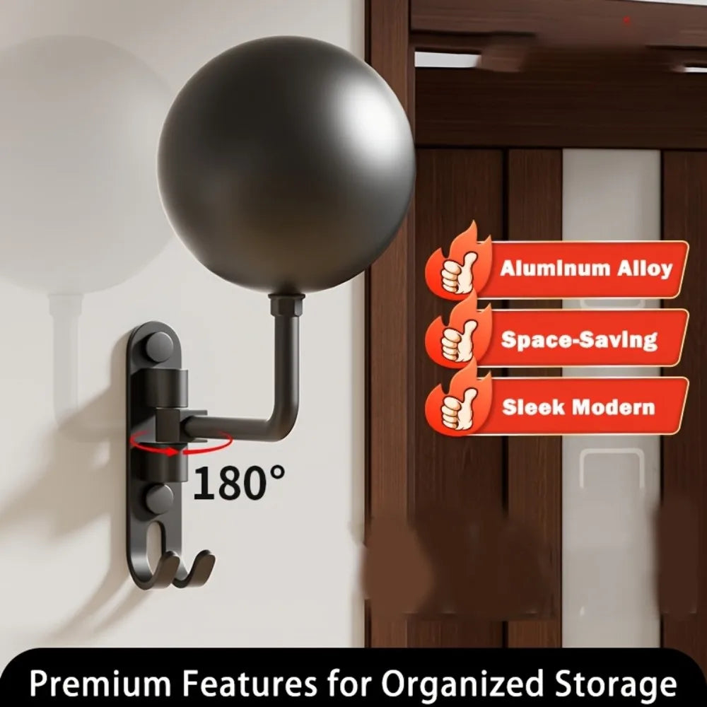 Multi Unctional Helmet Holder 180° Rotatable Motorcycle Helmet Moto Accessories Claw Hook Wall Mounted for Hanging Hat Jacket