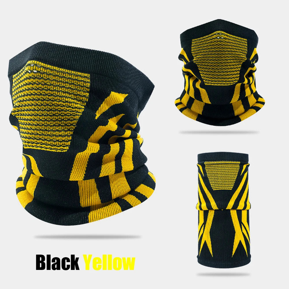 Winter Warm Skiing Mask Neck Unisex Elastic Breathable Cycling Mask Men's Women's Outdoor Sports Running Masks Motorcycle Mask