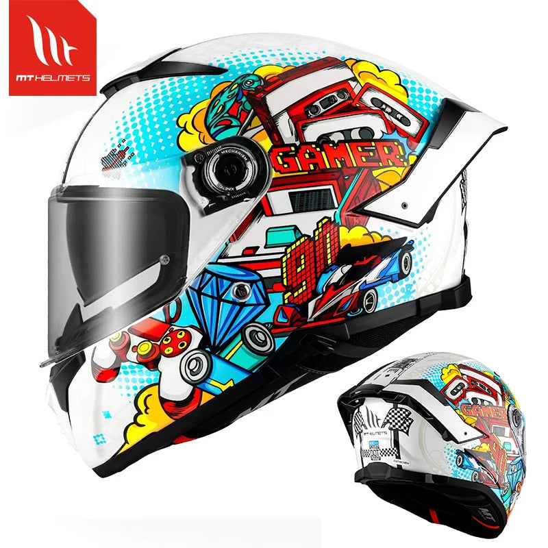 High quality MT Thunder 4 SV helmet motorcycle helmet new full face covered off-road helmet men's four season riding equipment