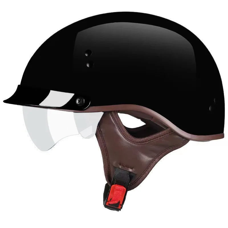 Motorcycle Helmet DOT Certification Vintage German Half Helmet Open Face Motorbike Scooter Casco Moto Helmet Men Casco Moto