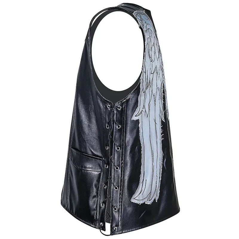 Daryl Dixon Costume Cosplay Vest angel Wings Vest Halloween Costume Jacket Carnival Suit Disguise For Adult Men Motorcycle Vest