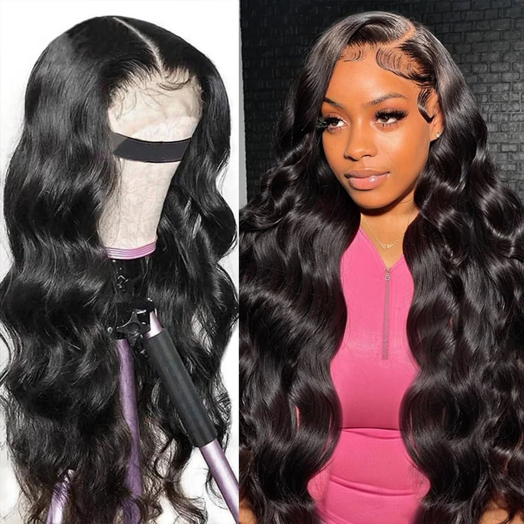 30 40 Inch Body Wave 13x6 HD Lace Frontal Wigs Brazilian Hair 13x4 Transparent Lace Front Human Hair Wigs for Women Pre Plucked
