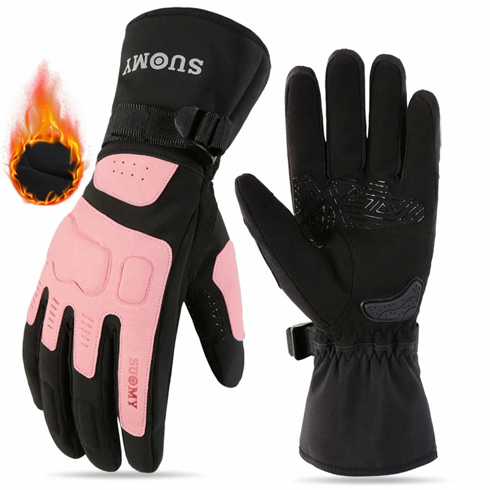 SUOMY Motorcycle Gloves Waterproof Guantes Men Women Motorbike Riding Gloves Windproof Touch Screen Moto Motocross Gloves Winter